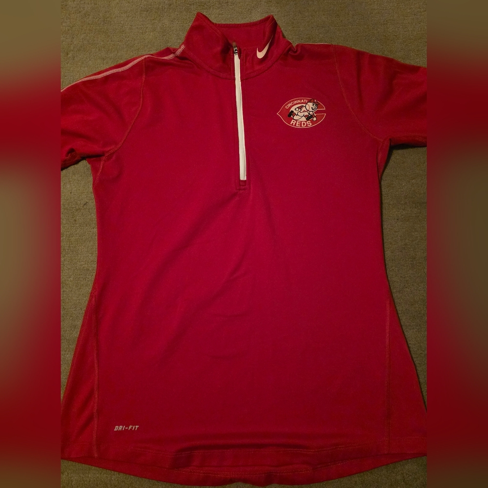 Nike Red Women's Top with White Accents